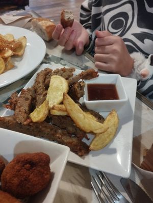 Picoteo no pollo #Veganuary at La Casa de la Montaña in Jaca