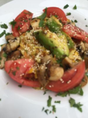 Fried vegetables (bad picture!)  at Avocado in Wolin