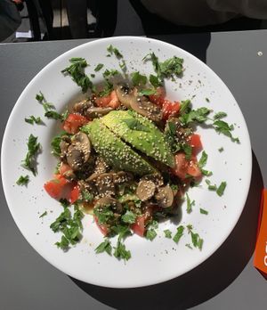 Spaghetti made of zucchini/ courgette   at Avocado in Wolin