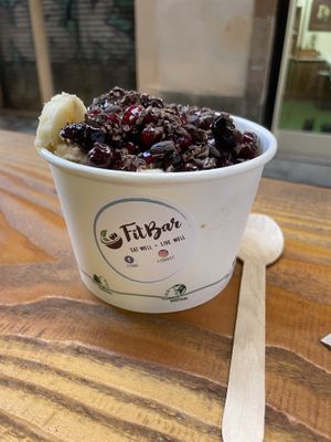 Açai bowl  at FitBar - Gotico in Barcelona