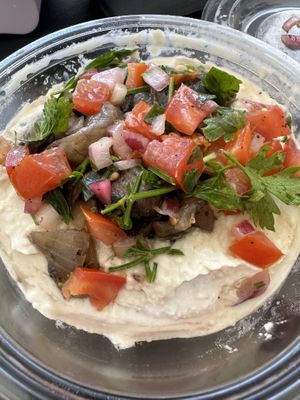 Lima beans with salsa  at Jars and Bowls in Tel Aviv