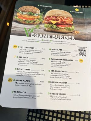 Vegan menu   at Peter Pane in Braunschweig