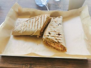 Lamajoun at Vegan Beat in Athens