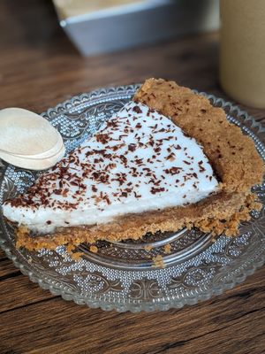 Vegan banoffee at Vegan Beat in Athens