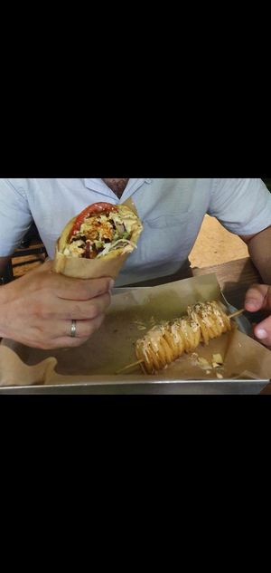 Uno de los platos que hemos pedido. Súper sabroso!!! at Vegan Beat in Athens