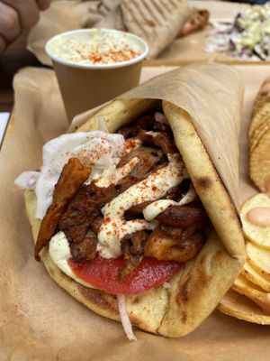 Gyros!! Omg so gooooood!!!! at Vegan Beat in Athens