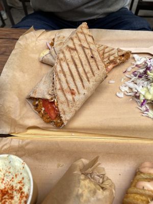 Wrap with vegan mince 😍 at Vegan Beat in Athens