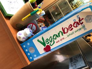 Vegan beat supports HappyCow  at Vegan Beat in Athens