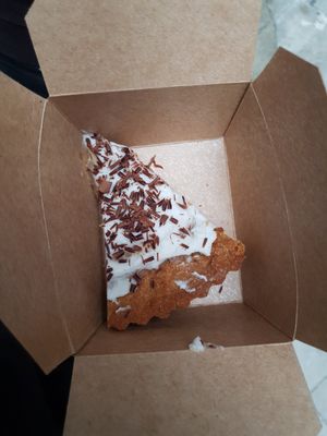 Banana cake at Vegan Beat in Athens