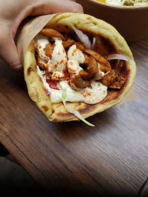 Gyros at Vegan Beat in Athens