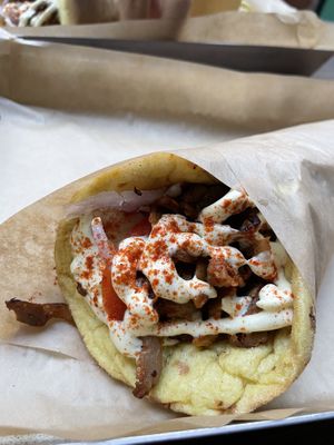 Space gyros  at Vegan Beat in Athens