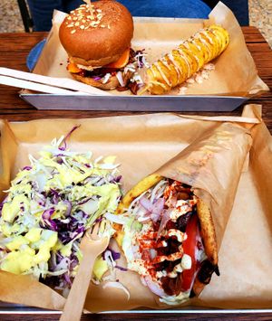 Vegan gyro! at Vegan Beat in Athens