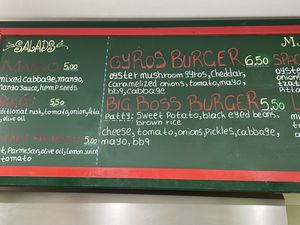 Menu  at Vegan Beat in Athens