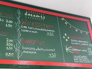 Menu  at Vegan Beat in Athens