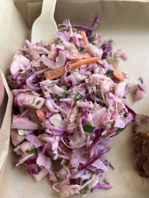 Cold Slaw close up  at Vegan Beat in Athens