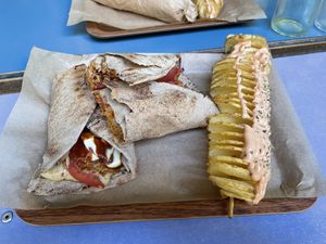 Lahmajoun  at Vegan Beat in Athens