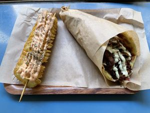 Space gyros  at Vegan Beat in Athens