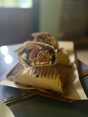 Special wraps with cauliflower   at Vegan Beat in Athens