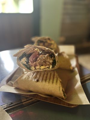 Special wraps with cauliflower   at Vegan Beat in Athens