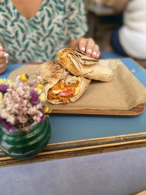 Lahmajun  at Vegan Beat in Athens