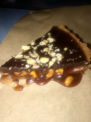 Snickers Tart   at Vegan Beat in Athens