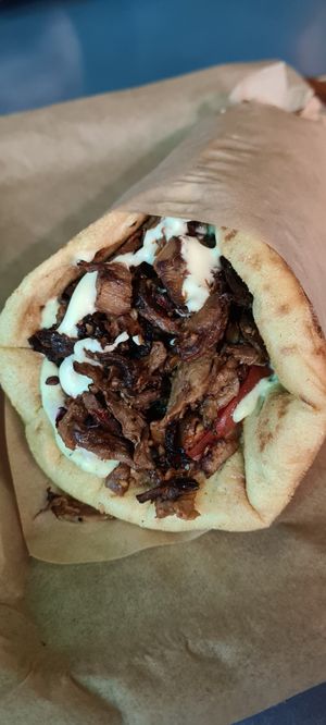 Gyros at Vegan Beat in Athens