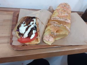 Gyros at Vegan Beat in Athens