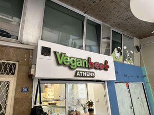 Store front   at Vegan Beat in Athens