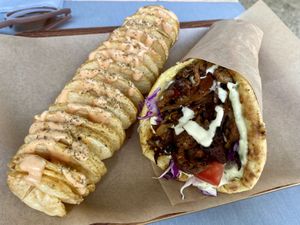 space gyro   at Vegan Beat in Athens