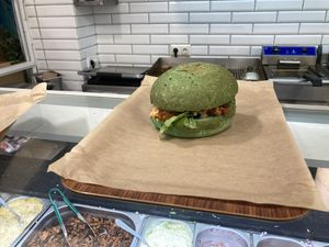 Burger  at Vegan Beat in Athens