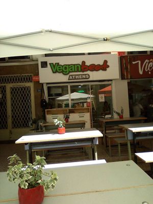 Front at Vegan Beat in Athens