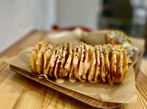 Spiral Fries  #Veganuary at Vegan Beat in Athens