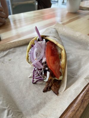 Mushroom Gyro  at Vegan Beat in Athens