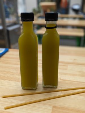 Amazing lemon juice at Vegan Beat in Athens