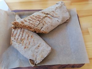 Lahmajun at Vegan Beat in Athens