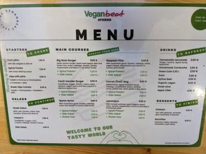 We ate the food too quickly too take pictures at Vegan Beat in Athens