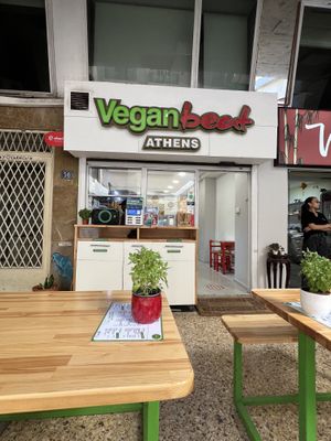 Storefront   at Vegan Beat in Athens