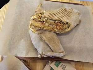 Space Gyros Sandwich at Vegan Beat in Athens