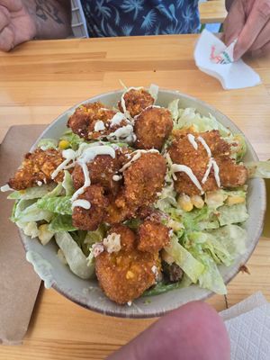 Ceasar salad with cauliflower at Vegan Beat in Athens