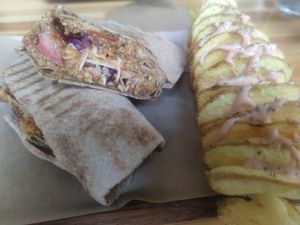 Lahmajun at Vegan Beat in Athens