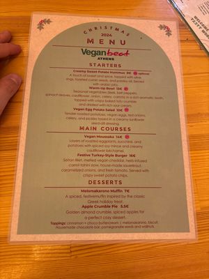 Some Christmas Style Food 🎅🎄🧑‍🎄🤶  at Vegan Beat in Athens