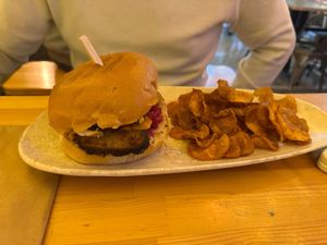 Turkey burger #Veganuary at Vegan Beat in Athens