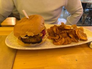Turkey burger #Veganuary at Vegan Beat in Athens
