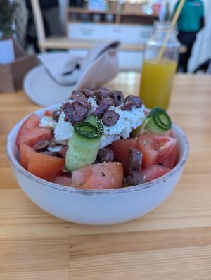 Greek Dakos at Vegan Beat in Athens