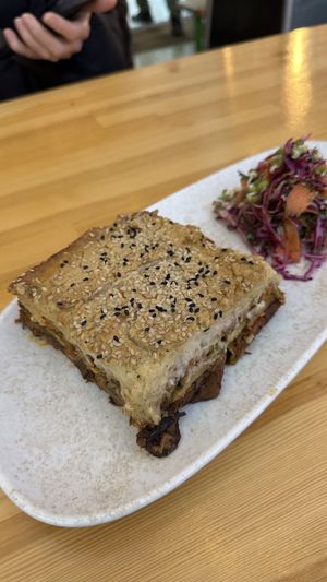 Moussaka   at Vegan Beat in Athens