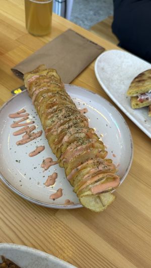 Spiral Potato  at Vegan Beat in Athens