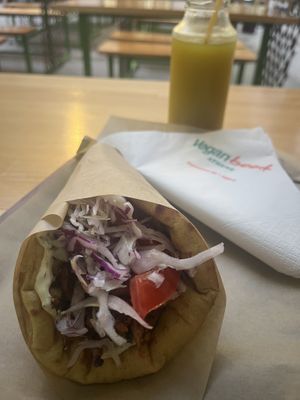 (Mushrom)Gyros Pita🫶  at Vegan Beat in Athens