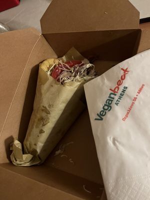 Space gyro 😋😋😋😋  at Vegan Beat in Athens