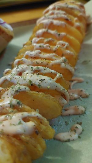 Spiral Potato at Vegan Beat in Athens