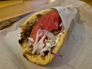 Space Gyros at Vegan Beat in Athens
